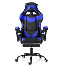 Load image into Gallery viewer, Furniture Office Chair High Back Gaming Chair Recliner Computer Leather Seat Gamer Office Armchair with Footrest WCG Game