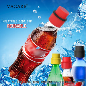 Stopper, Inflatable Airtight Soda Cap, Crimped Beverage Closure