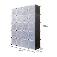 Load image into Gallery viewer, 20 Cube 12 Cube Organizer Stackable Plastic Cube Storage Shelves Multifunctional Modular Closet Cabinet Bedroom Living Room C03

