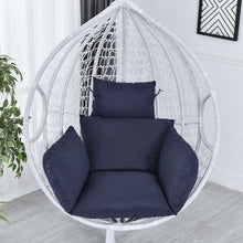 Load image into Gallery viewer, Hanging Hammock Chair Swinging Garden Outdoor Soft Seat Cushion Seat 220KG Dormitory Bedroom Hanging Chair Back with Pillow
