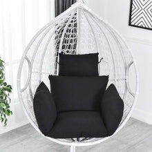 Load image into Gallery viewer, Hanging Hammock Chair Swinging Garden Outdoor Soft Seat Cushion Seat 220KG Dormitory Bedroom Hanging Chair Back with Pillow
