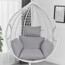 Load image into Gallery viewer, Hanging Hammock Chair Swinging Garden Outdoor Soft Seat Cushion Seat 220KG Dormitory Bedroom Hanging Chair Back with Pillow
