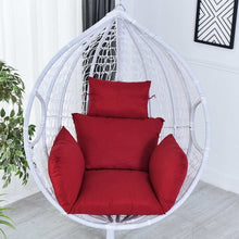 Load image into Gallery viewer, Hanging Hammock Chair Swinging Garden Outdoor Soft Seat Cushion Seat 220KG Dormitory Bedroom Hanging Chair Back with Pillow
