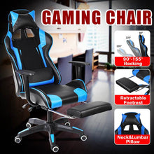 Load image into Gallery viewer, Furniture Office Chair High Back Gaming Chair Recliner Computer Leather Seat Gamer Office Armchair with Footrest WCG Game
